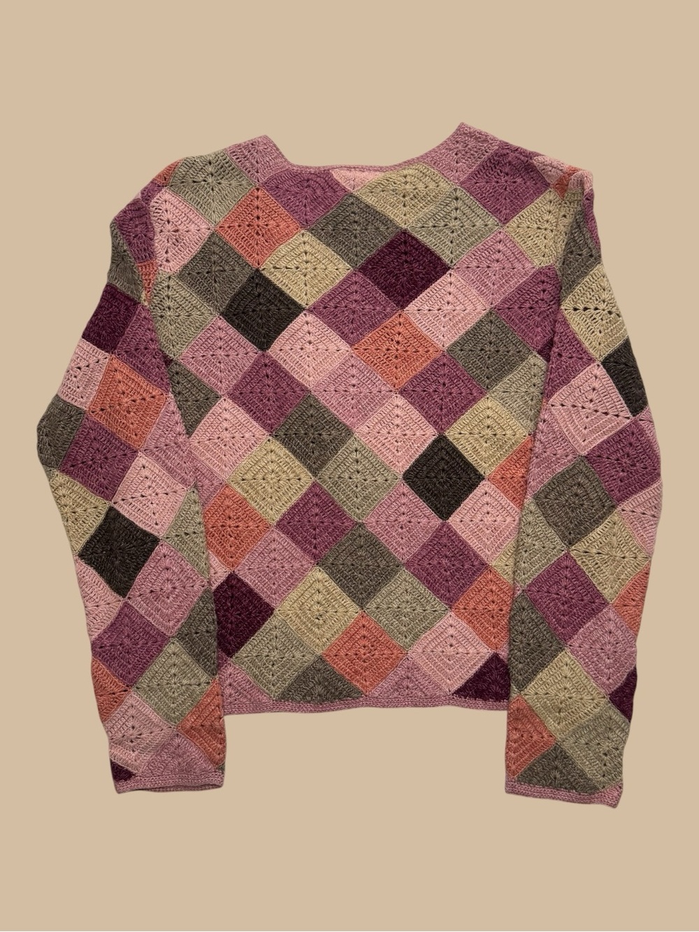 Vintage 2000’s Triangle Zip Up Cardigan - Picture 2 of 6